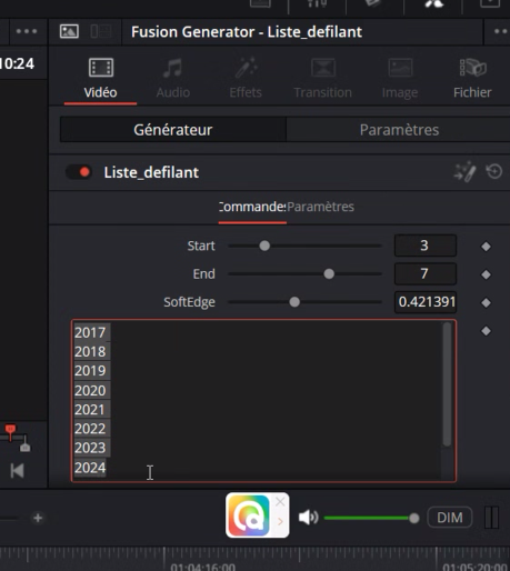 Découvrez comment installer des générateurs sur DaVinci Resolve avec un fichier DRFX ou manuellement. Guide complet étape par étape avec exemples.