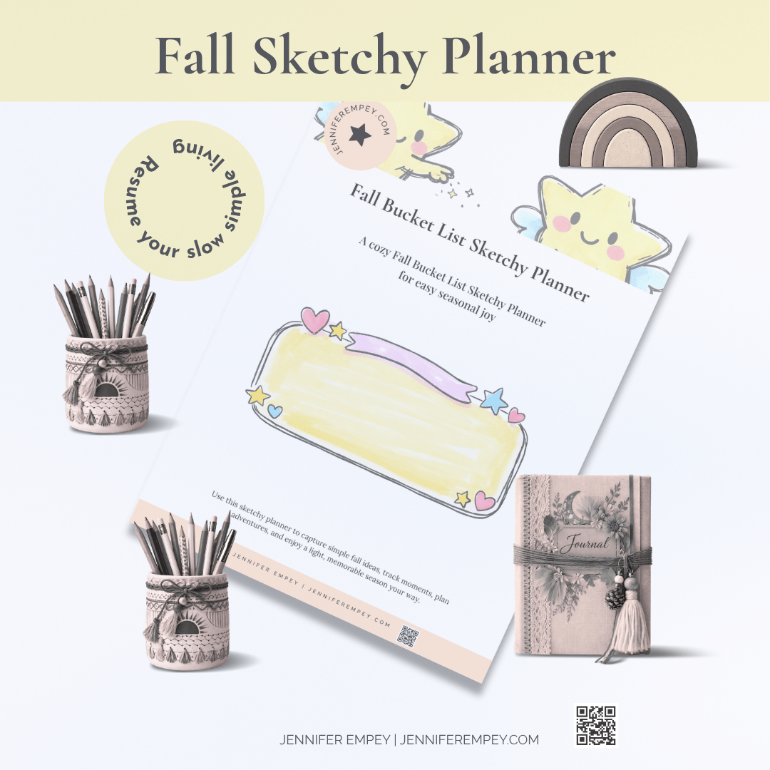 Fall Bucket List Sketchy Planner