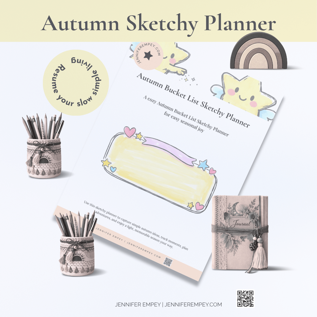 Autumn Bucket List Sketchy Planner