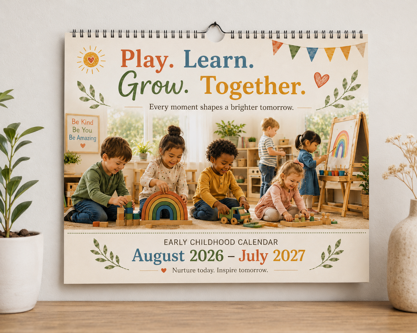Early Childhood Education Calendar 2026-2027 | Editable Canva Calendar ...