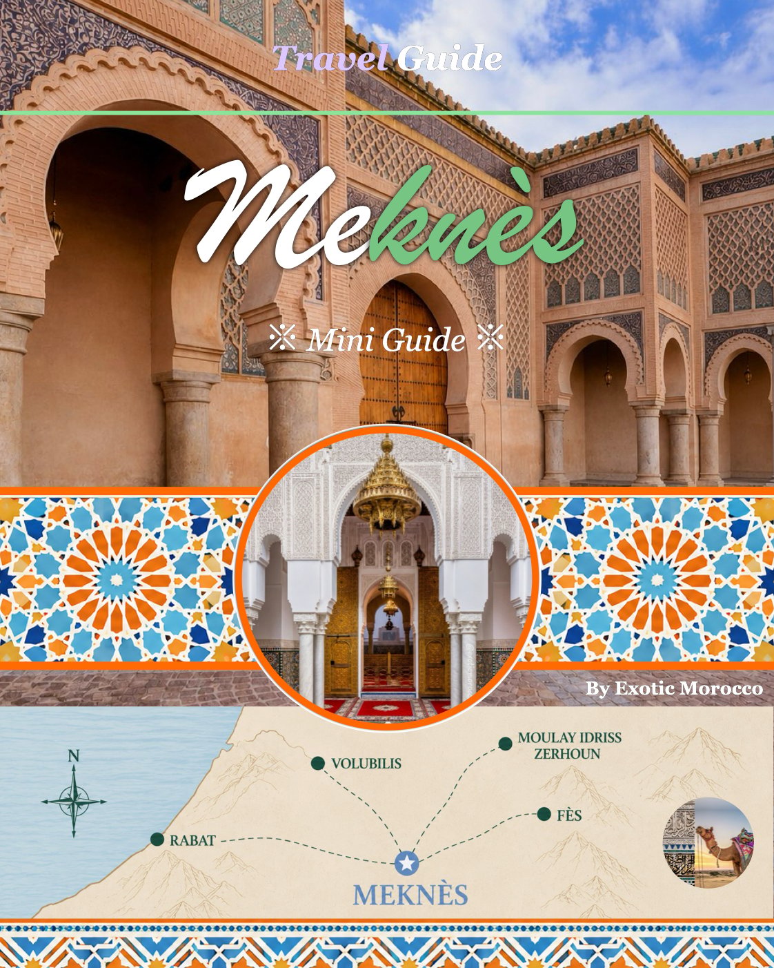 Cover of the Meknès Premium Visual City Guide