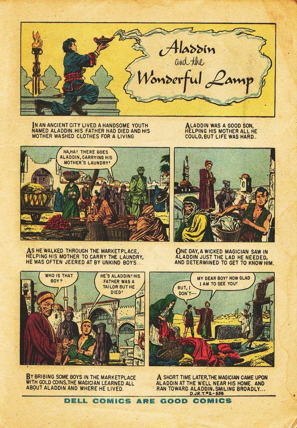 Aladdin and the wonderful lamp, Preview Page.