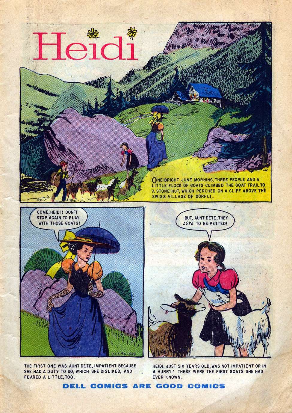 Heidi, A Classic Tales Comic Book, Preview Page
