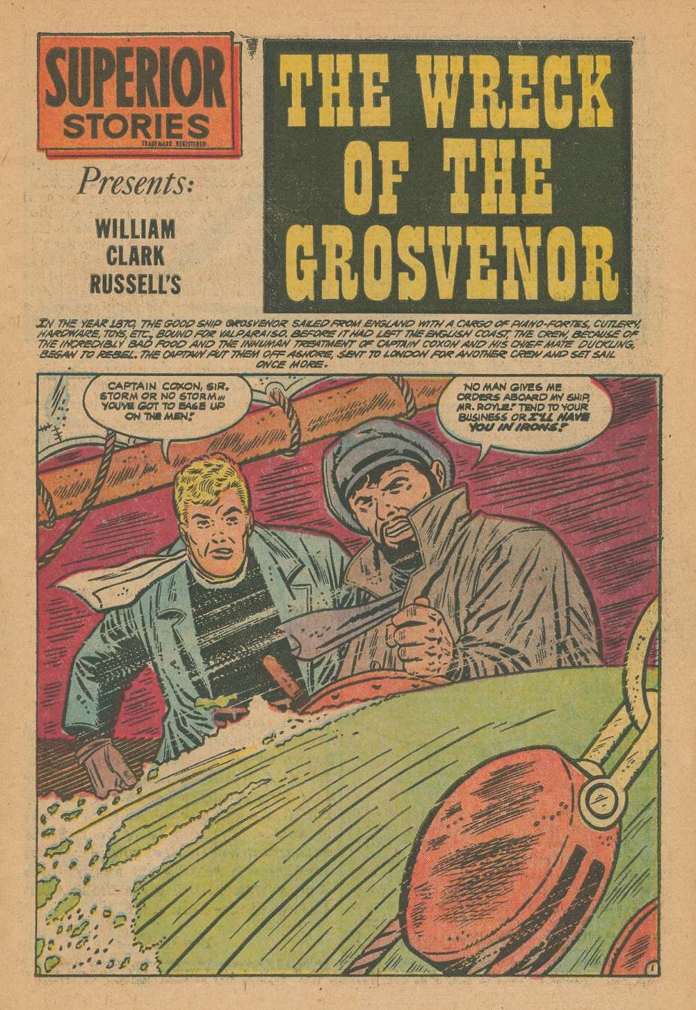 The Wreck of The Grosvenor, Preview Page.
