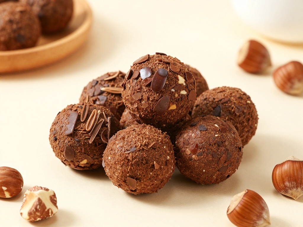 Hazelnut and Cacao Balls protein balls Without Protein Powder