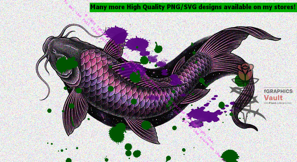 Collection of 23 standalone koi fish tattoo designs featuring Japanese-inspired irezumi artwork, detailed linework, and high-resolution reference illustrations.