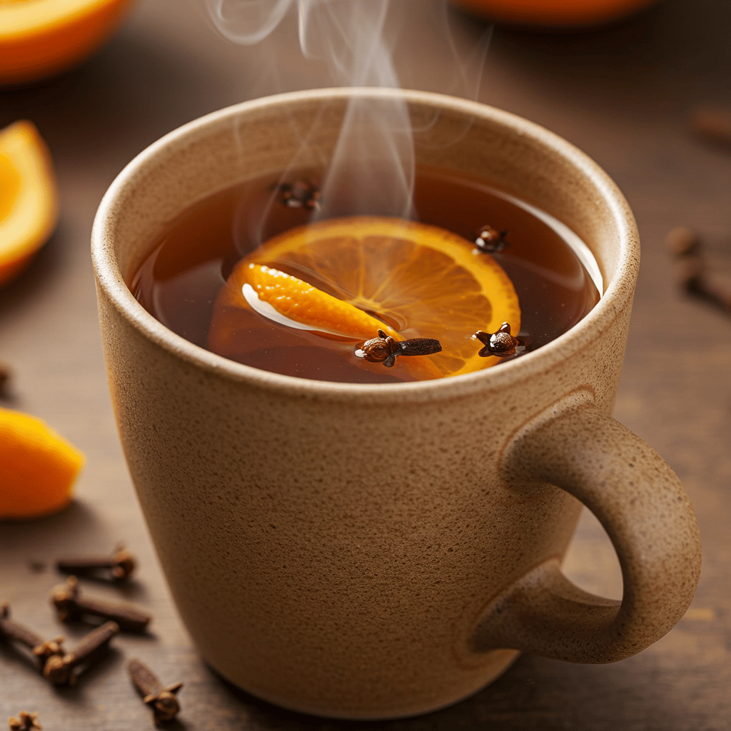 Orange Peel and Clove Tea for Bloating