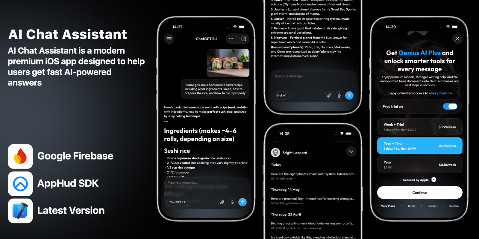 AI Chat Assistant - iOS App Source Code - Payhip