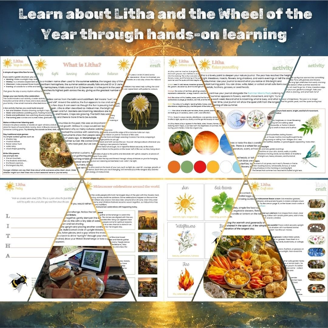 Litha Pack | Summer Solstice Folklore, Nature Study and Crafts for Children