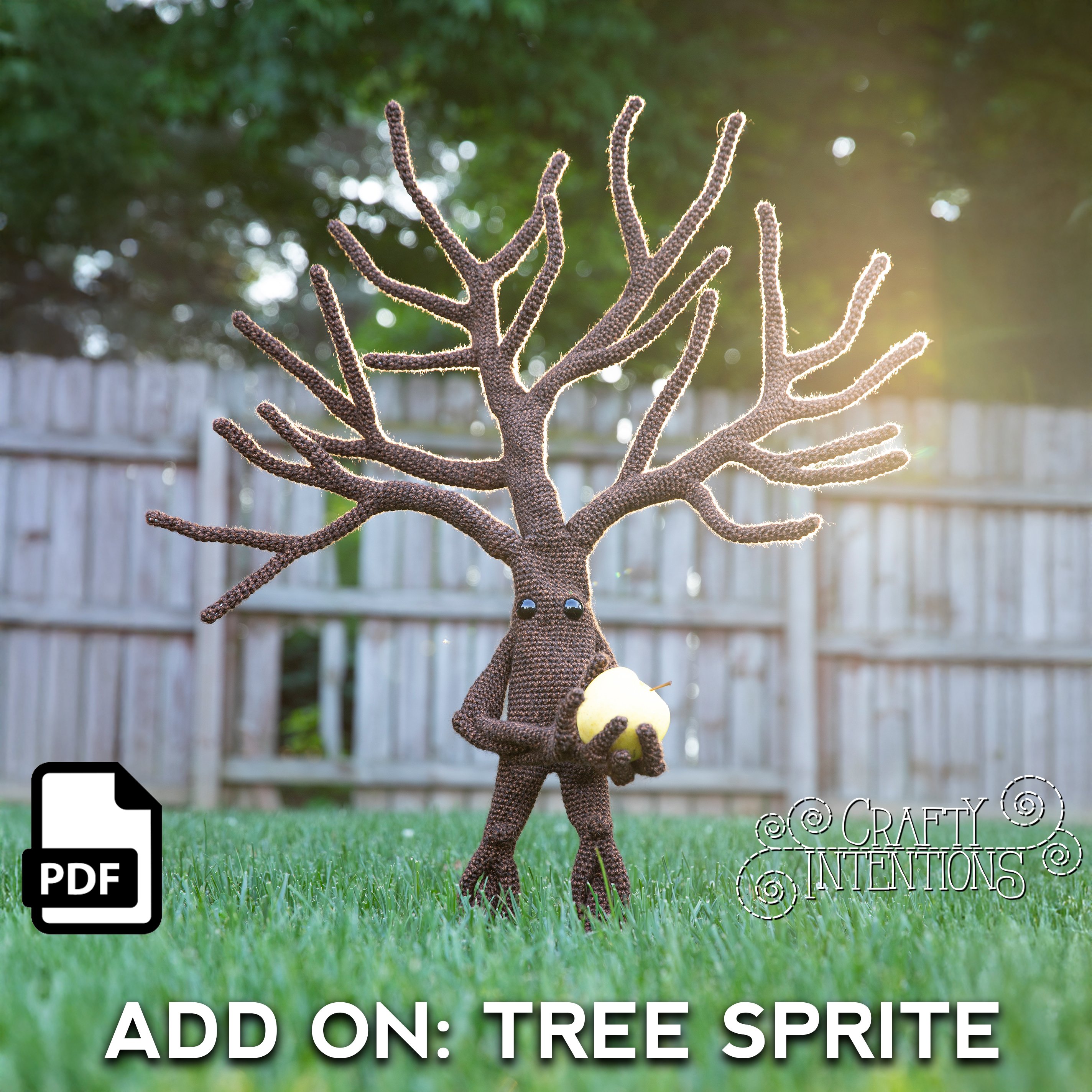 Add On: Tree Sprite XL Branches Crochet Pattern by Crafty