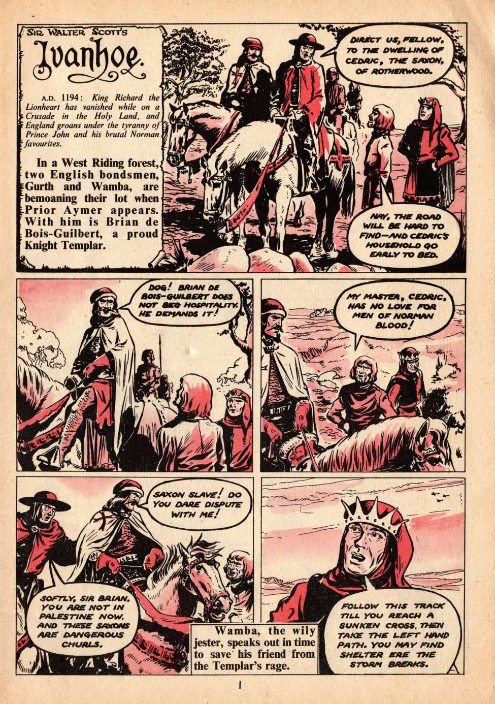 Ivanhoe, Preview Page.