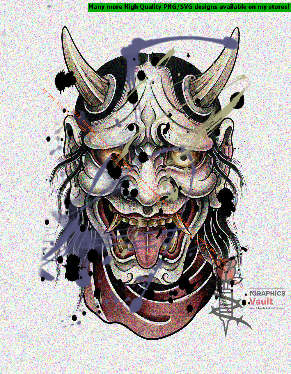 89 Hannya mask tattoo flash designs featuring traditional Japanese irezumi artwork, oni masks, yokai-inspired illustrations, and high-resolution tattoo reference sheets.