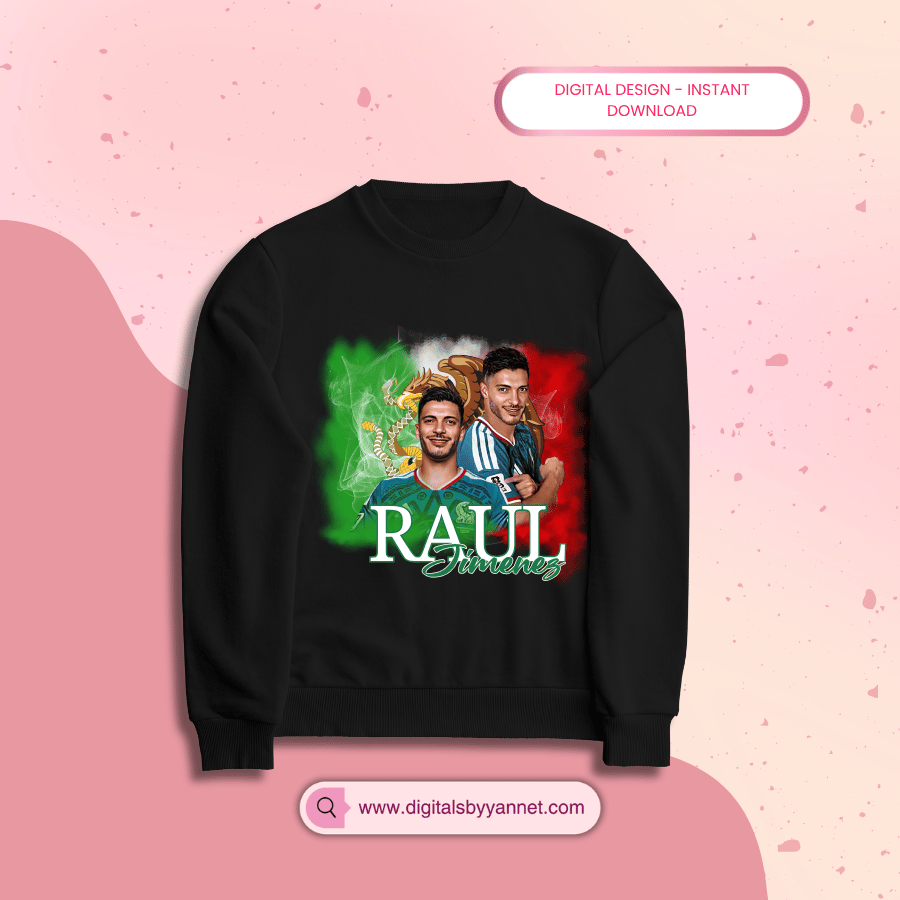 Mexico football fan PNG graphic for shirt printing, Cricut crafts, and sports-themed merchandise.