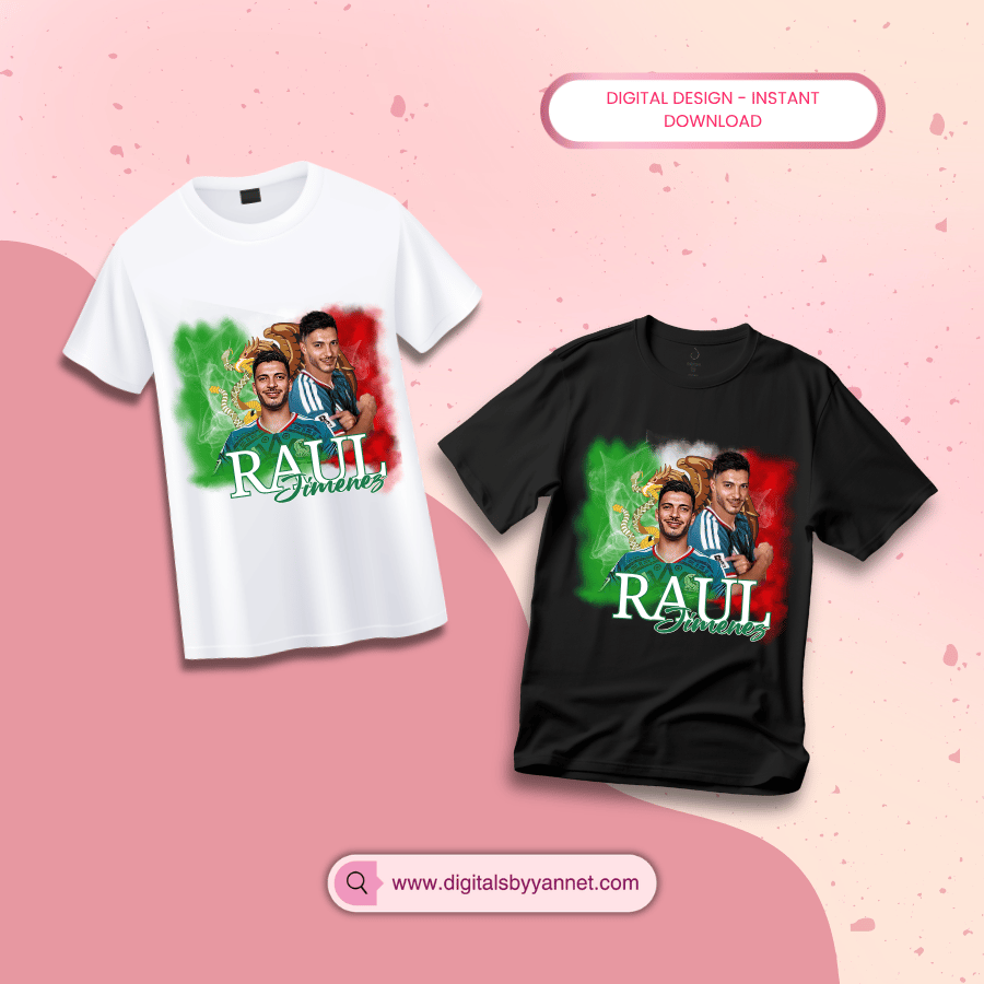 Mexico soccer-inspired PNG design for game day shirts, sublimation projects, and DTF transfers.