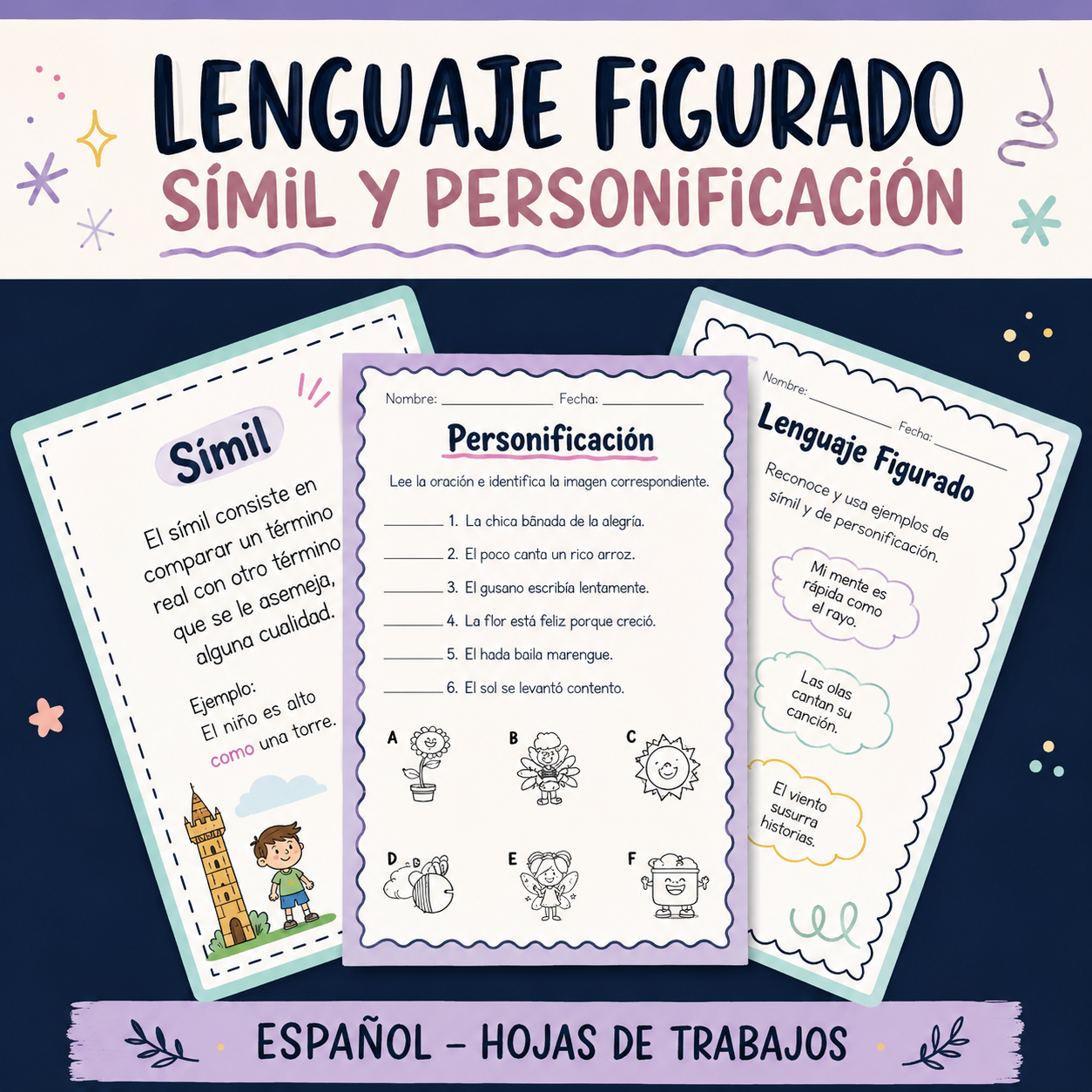 Lenguaje Figurado: Símil y Personificación | Actividades y Práctica