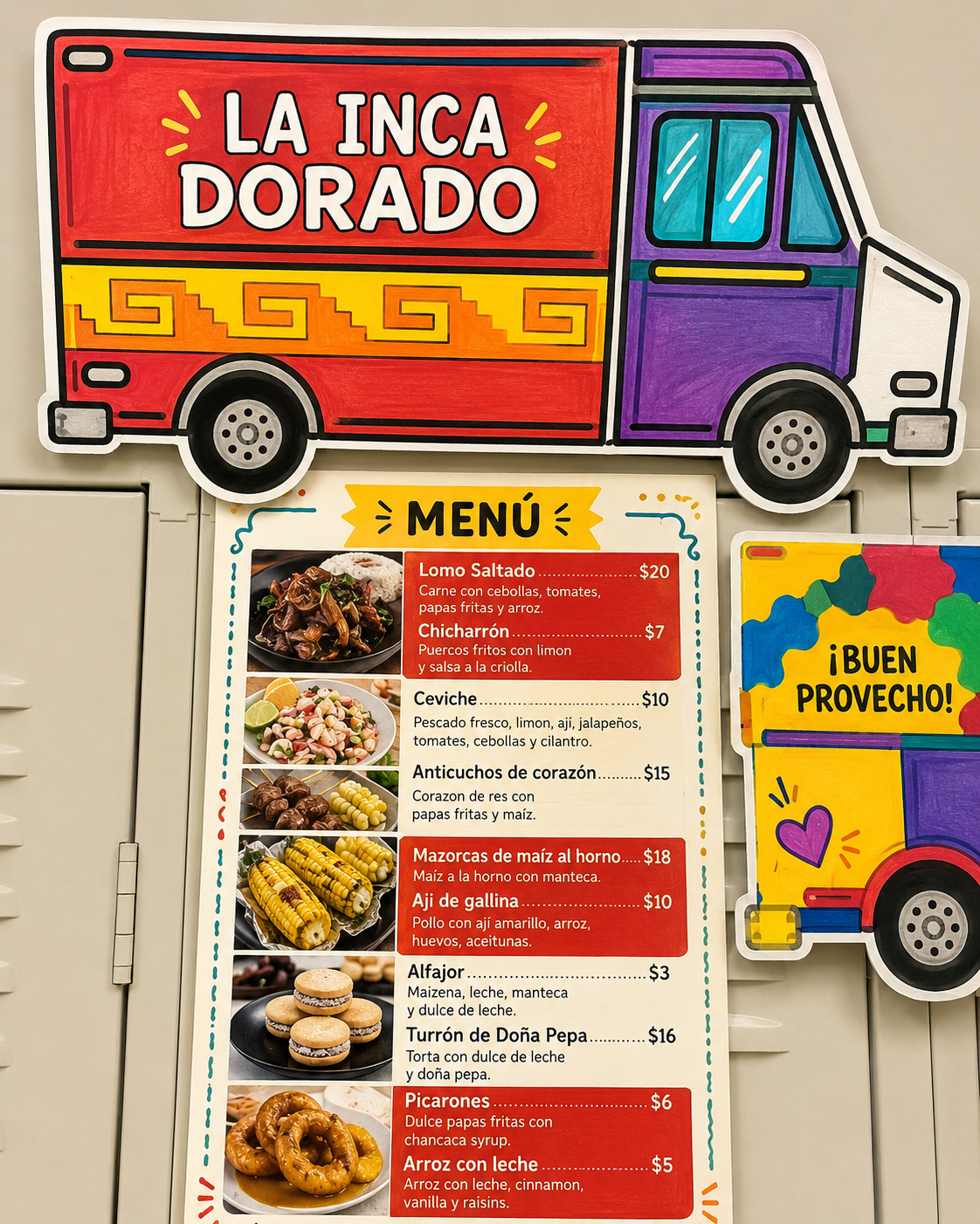 Spanish Food Truck Project | Creative Spanish Class Activity