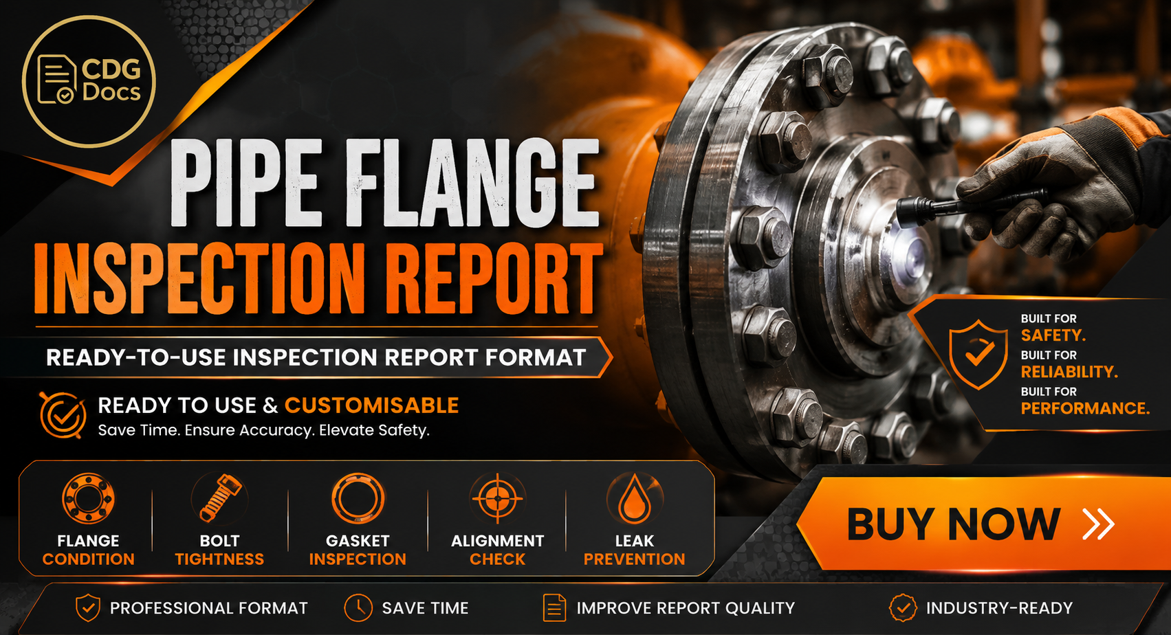 Pipe Flange Inspection Report Template | Flange Joint Inspection ...