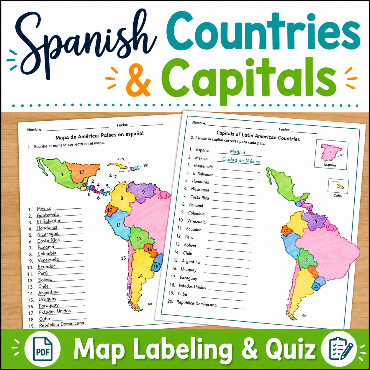 Spanish-Speaking Countries & Capitals | Maps, Quizzes & Geography Activities