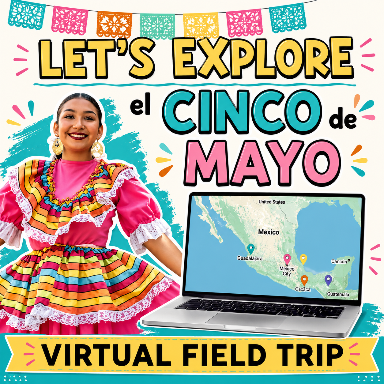 Cinco de Mayo Digital Activities | Virtual Field Trip, WebQuest & Mexico Lesson Plan