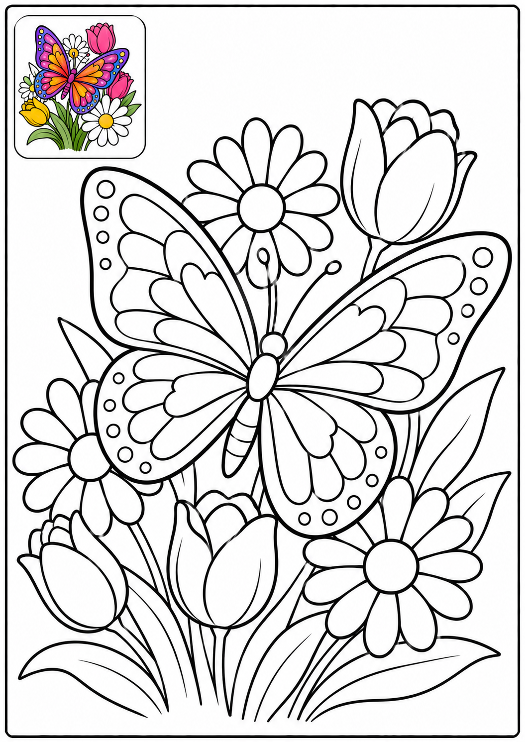 Flowers Coloring Book