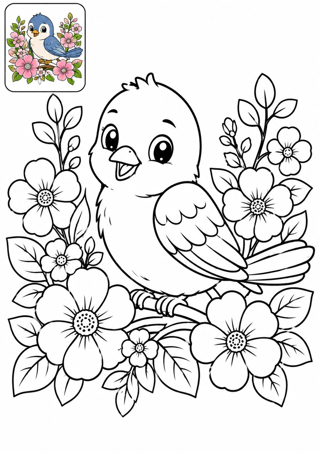 Flowers Coloring Book