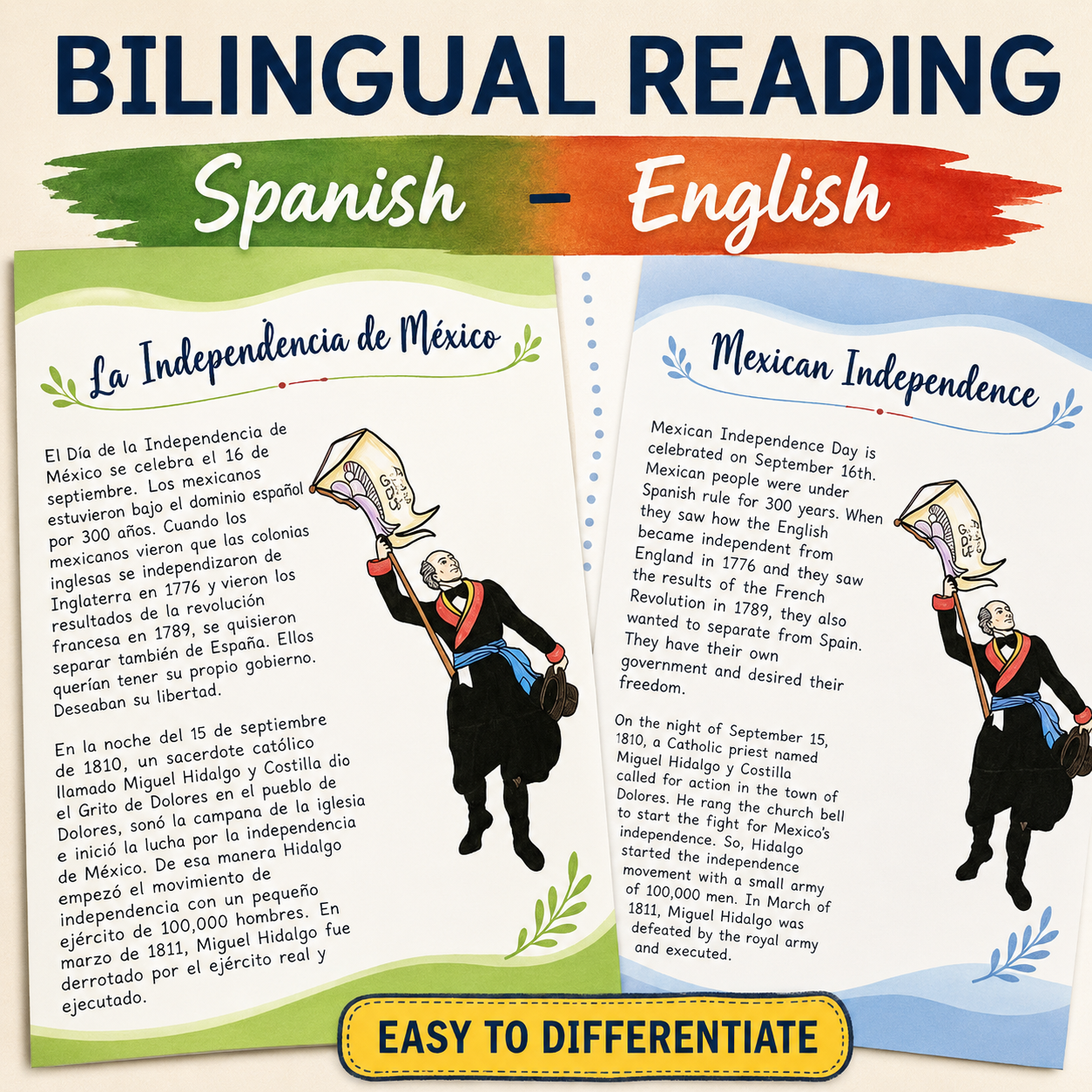 Mexican Independence Day | Hispanic Heritage Month Activities & Practice Worksheets