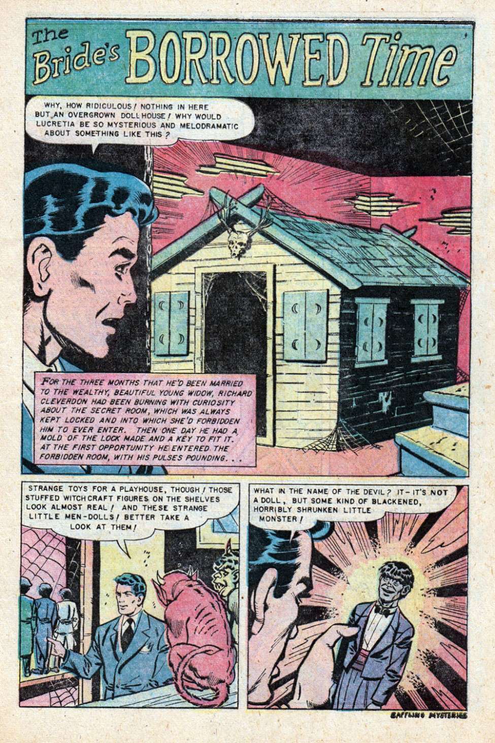 Baffling Mysteries, No 8. Preview Page.