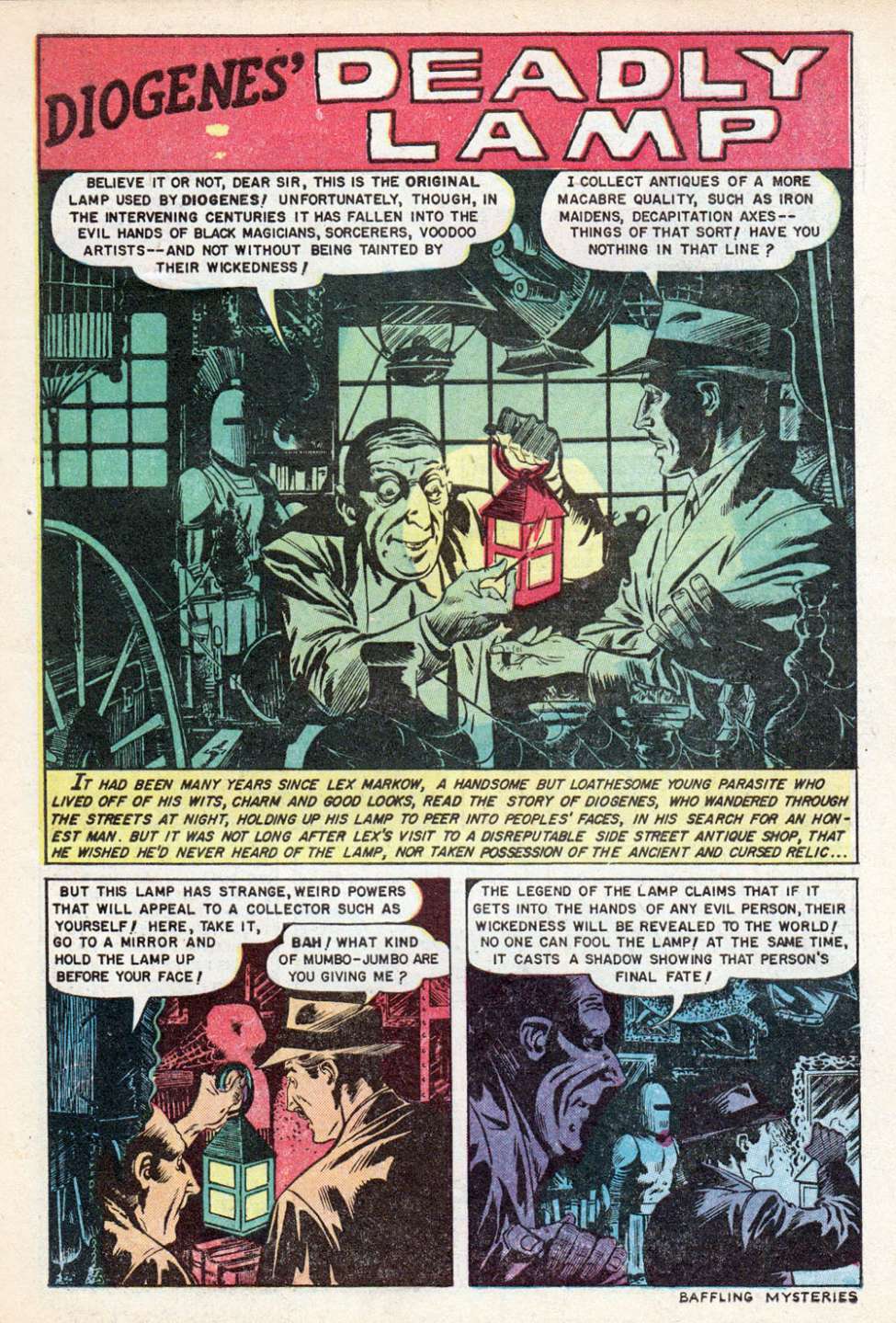 Baffling Mysteries, No 10. Preview Page.
