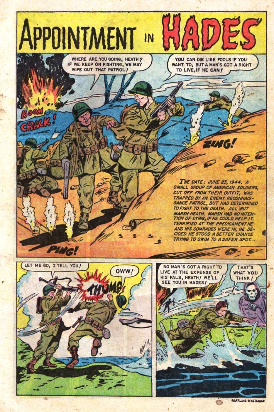 Baffling Mysteries, No 11. Preview Page.