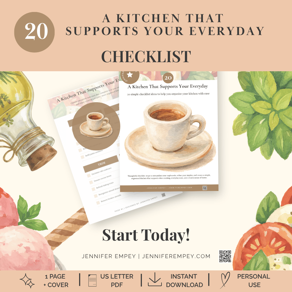 20 Tasks - A Kitchen that Supports Your Everyday - Checklist Printable
