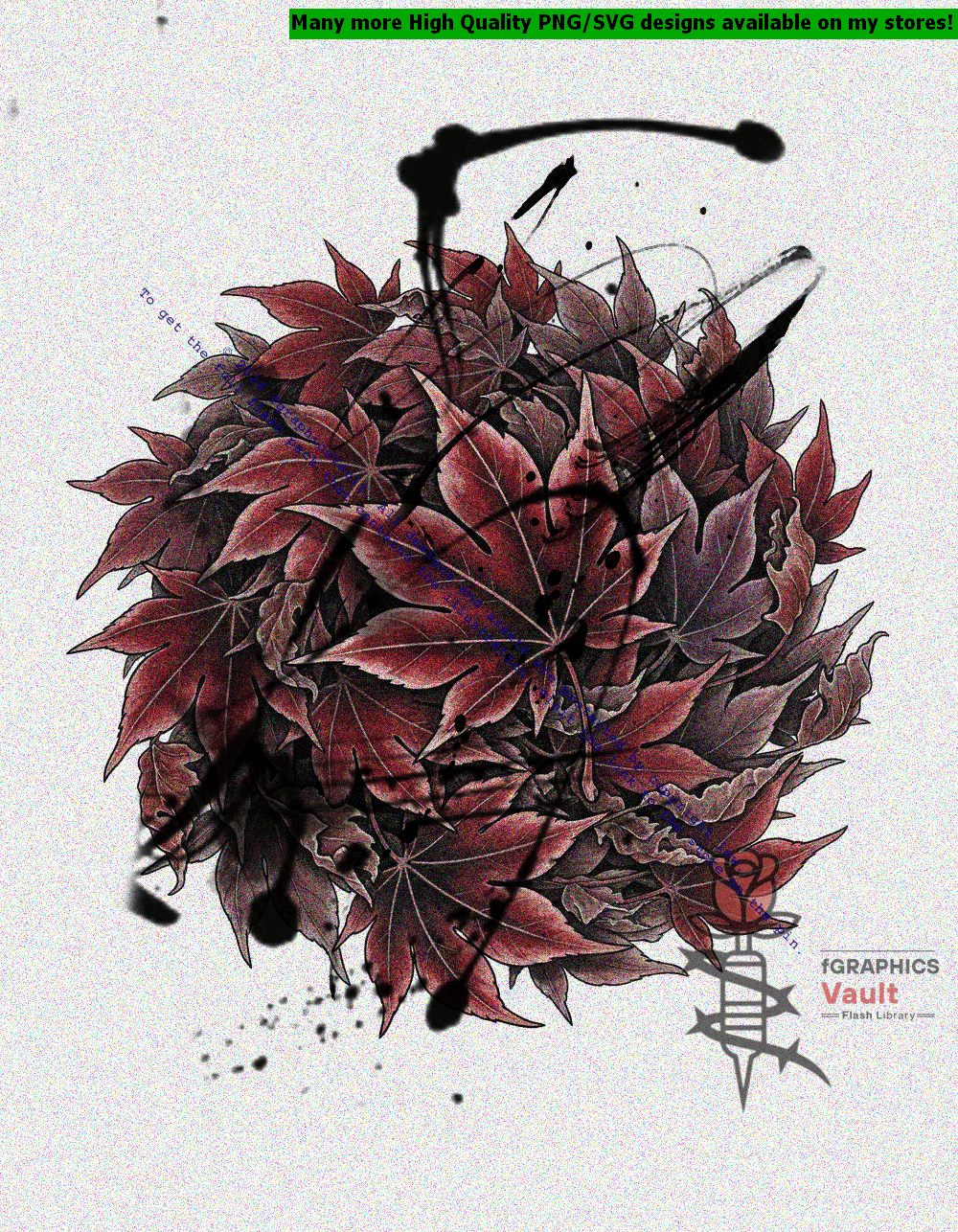Momiji Sleeve Filler Tattoo Designs