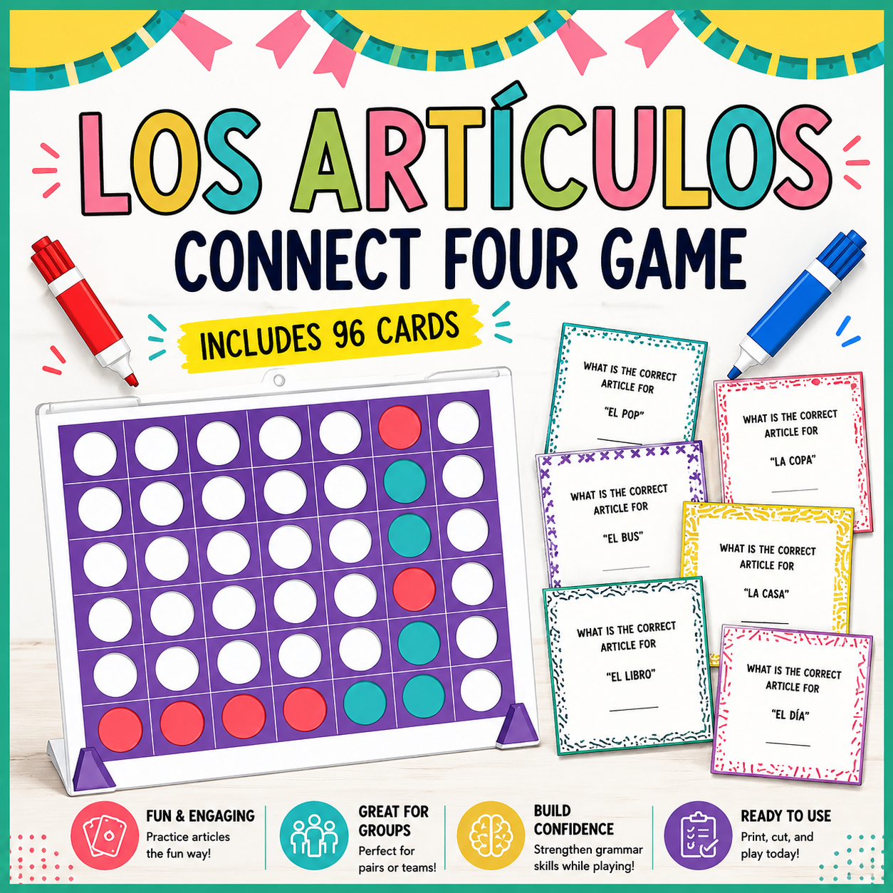 Spanish Definite & Indefinite Articles Game | Interactive Grammar Practice