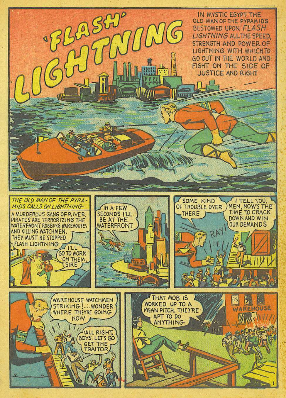 Lightning Comics, Vol 1 No 4. Preview Page.