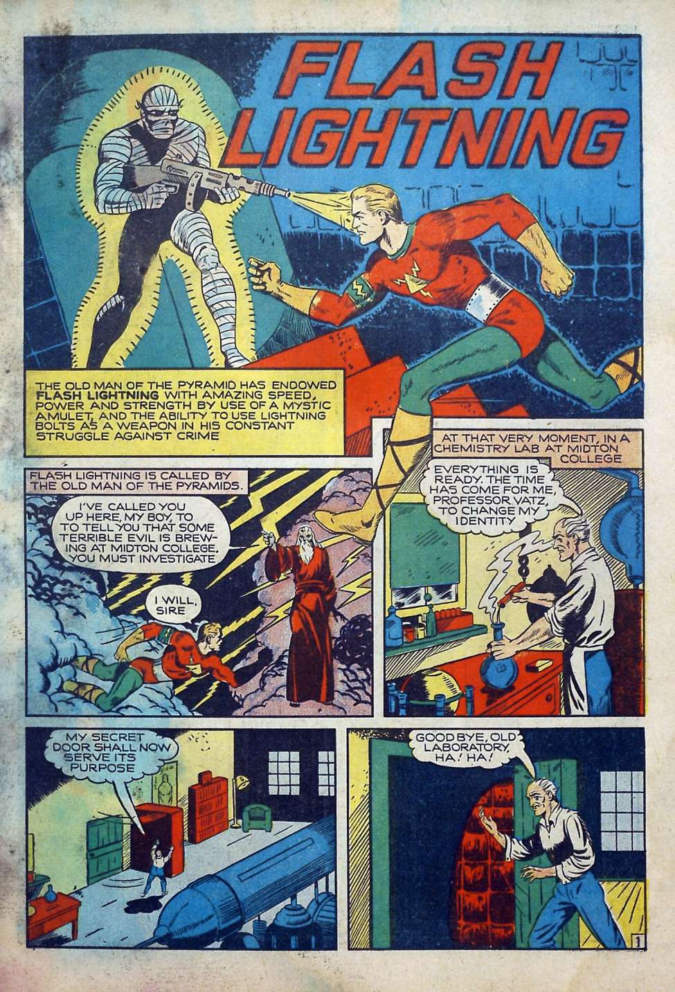 Lightning Comics vol 1 No 5. Preview Page.