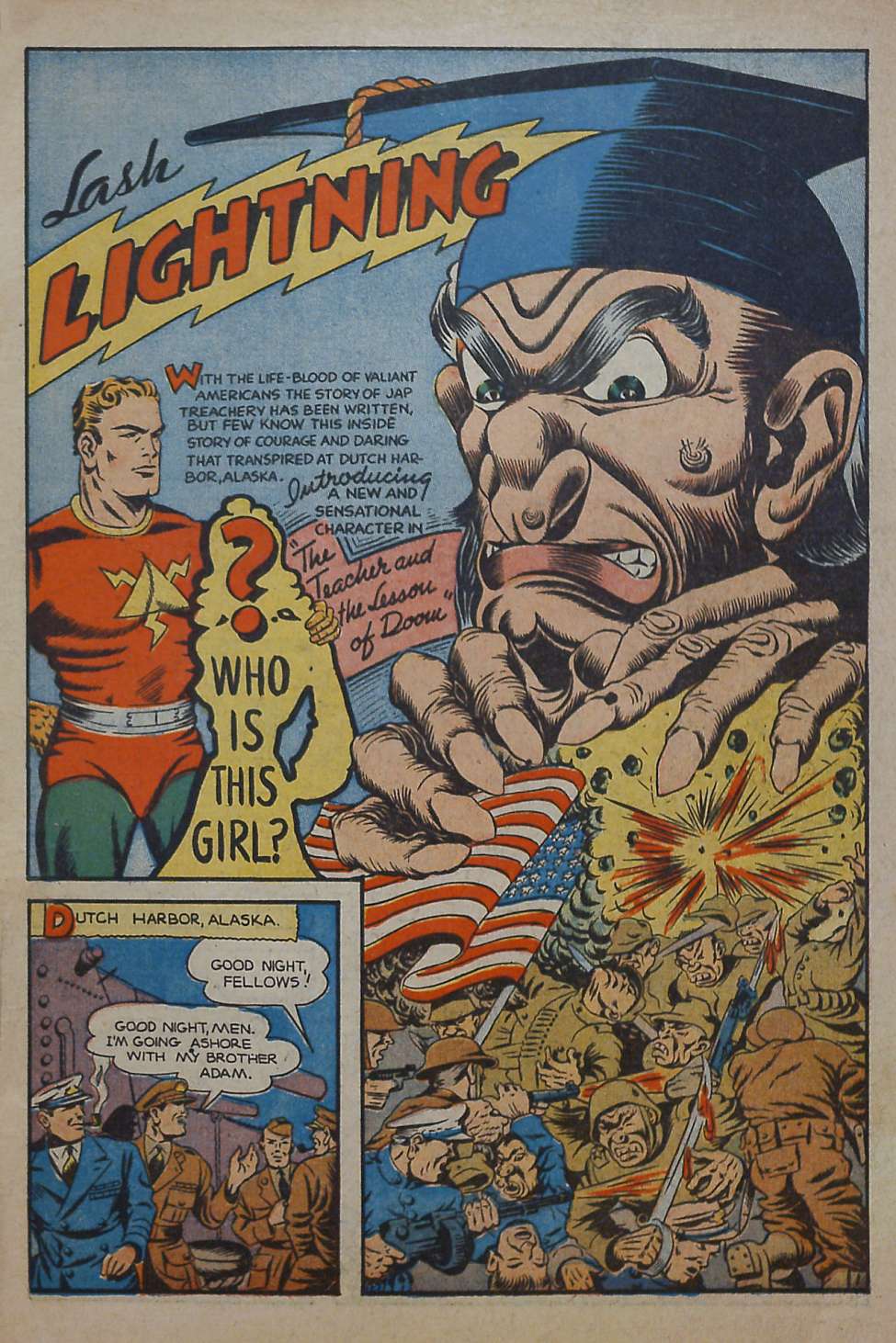 Lightning Comics, Vol 3 No 1. Preview Page.