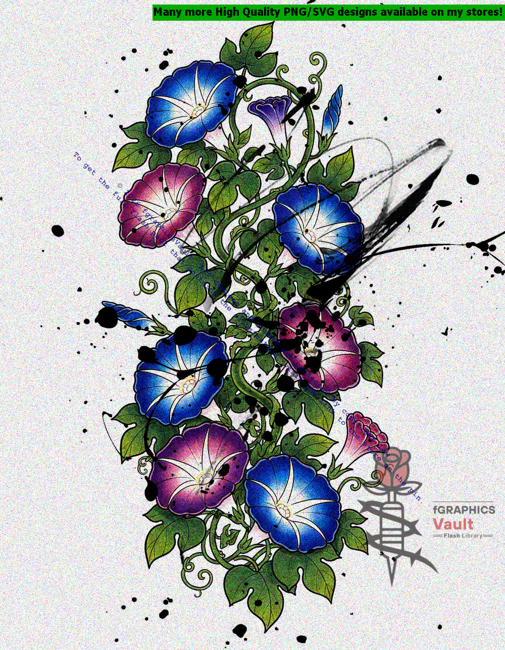 Japanese Botanical Tattoo Reference