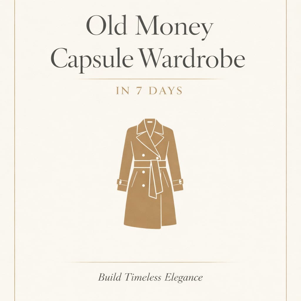 Old Money Capsule Wardrobe in 7 Days — The Quiet Luxury Style Guide for Effortless, Timeless Elegance