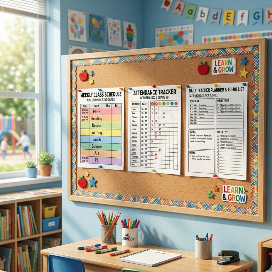 class schedule template