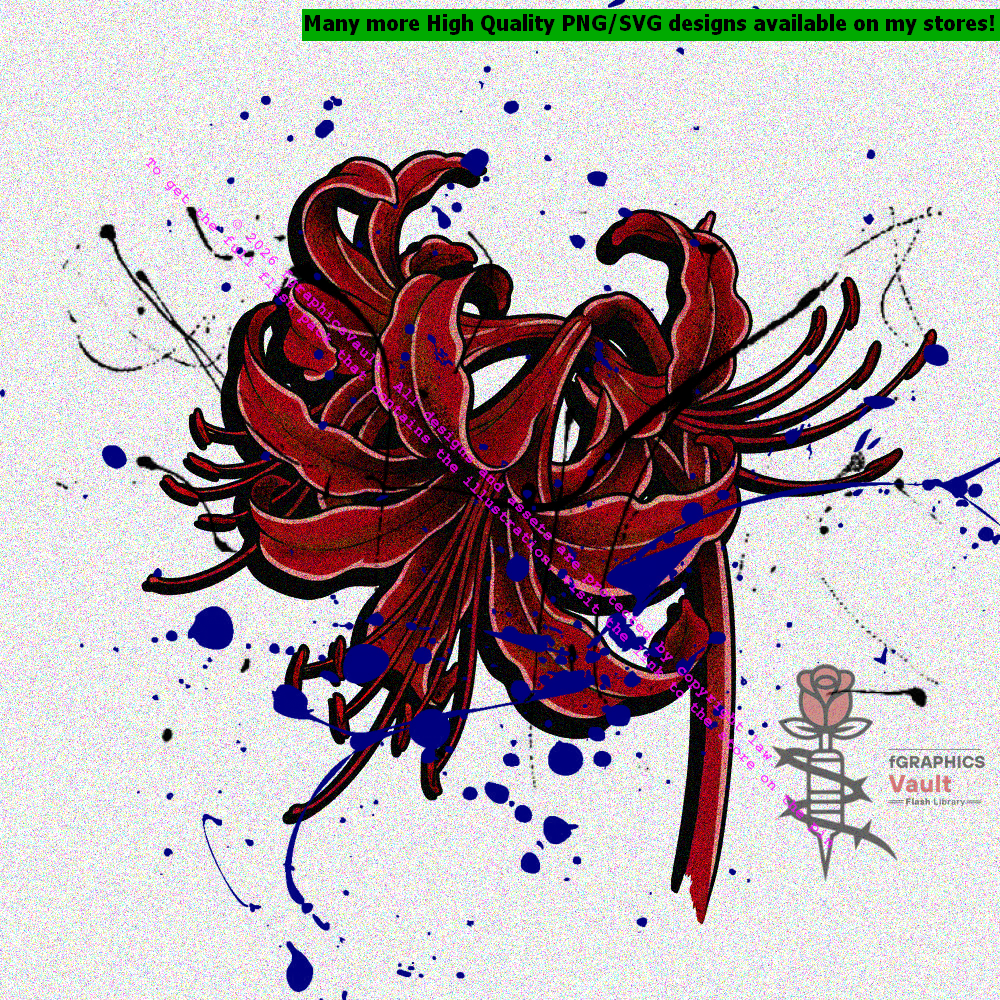 Irezumi-inspired Higanbana floral artwork for sleeve and backpiece concepts