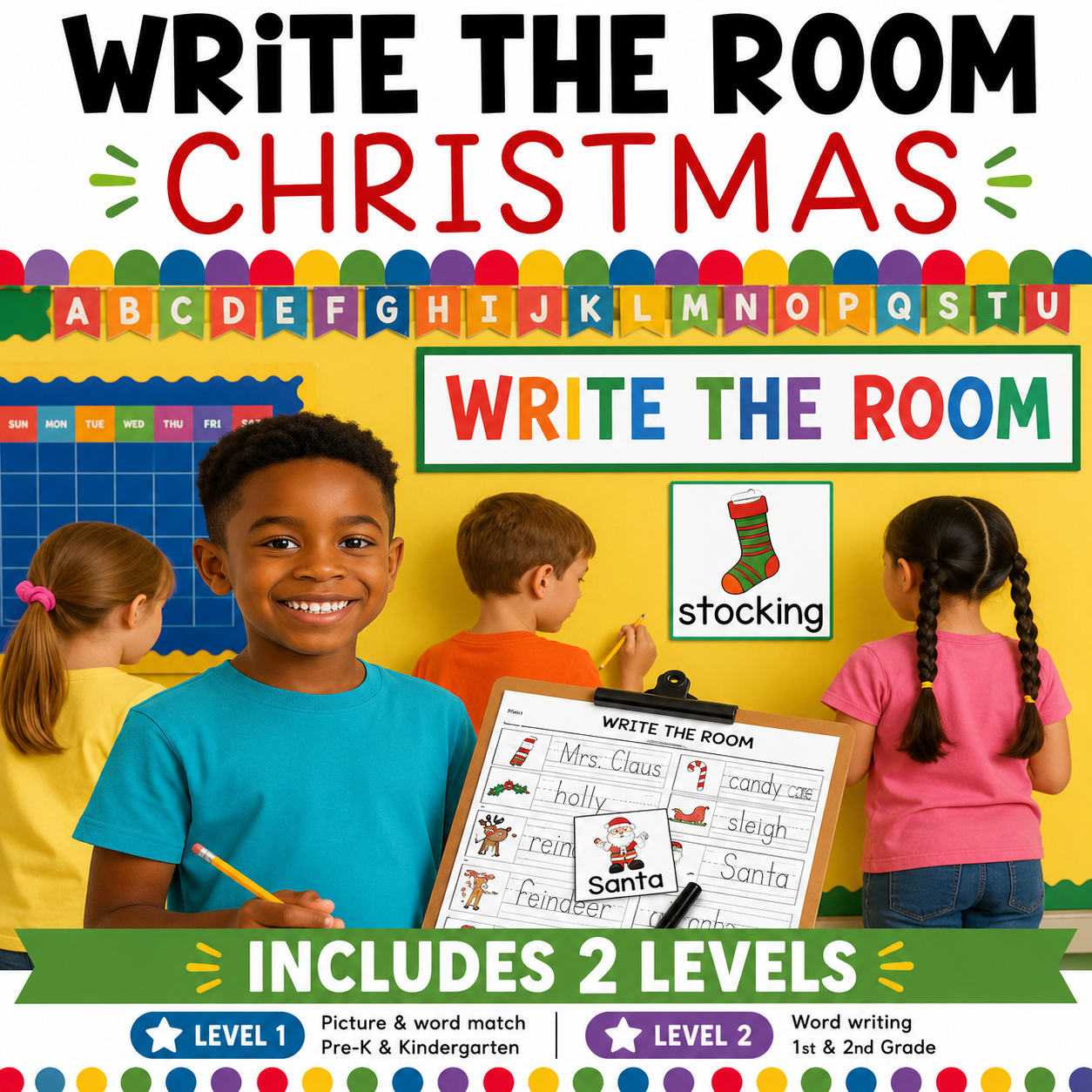 Write the Room: Christmas | December Vocabulary Writing Center & Literacy Activity