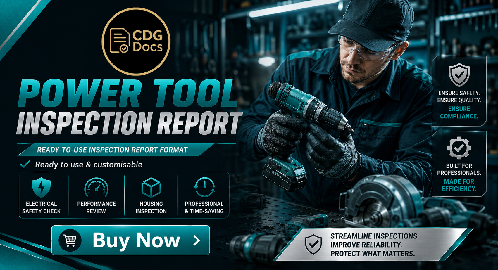 Power Tool Inspection Report Template | Electric Tool Safety ...