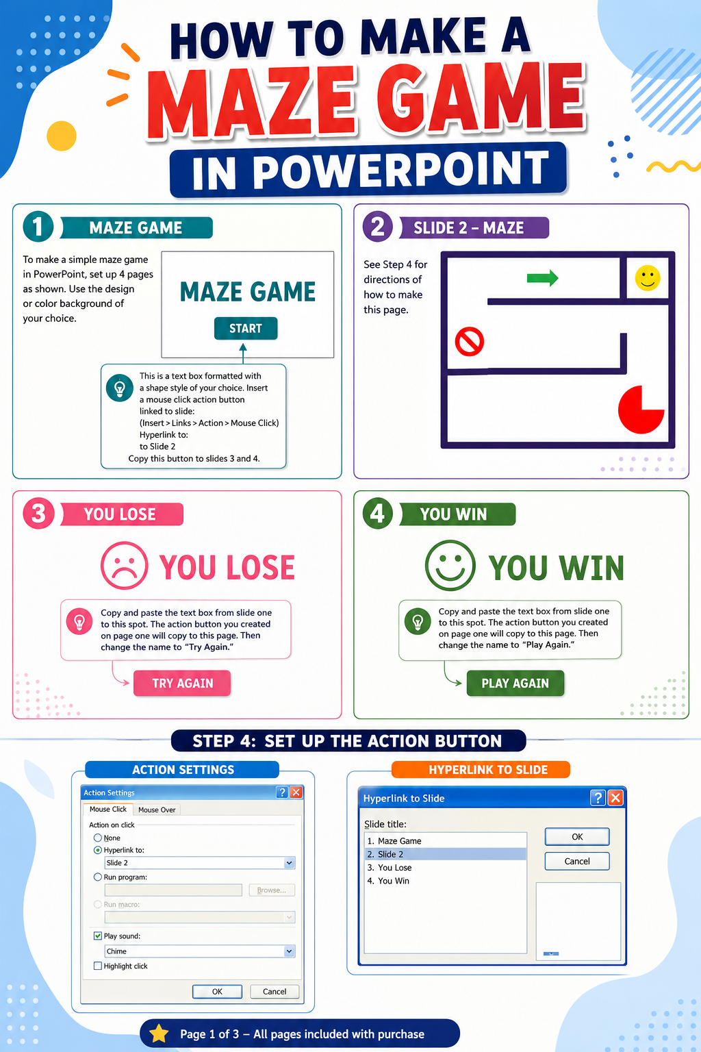 PowerPoint Assignment | Design a Maze Game Project