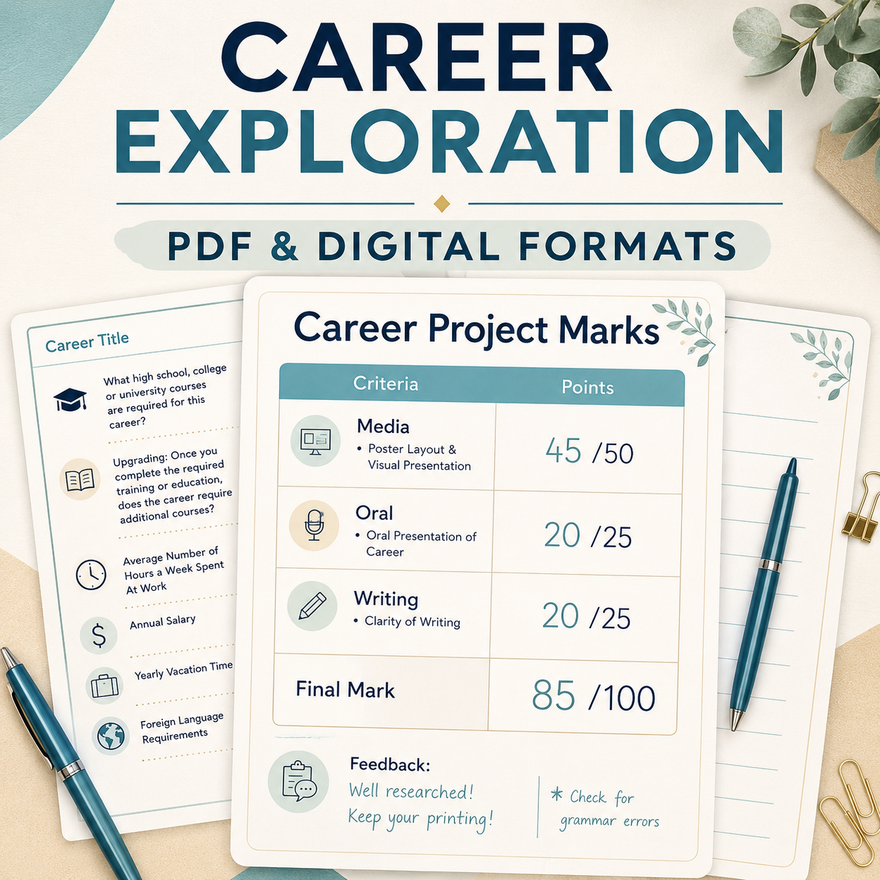 Career Day Activities | Career Research Project & Career Exploration Resource