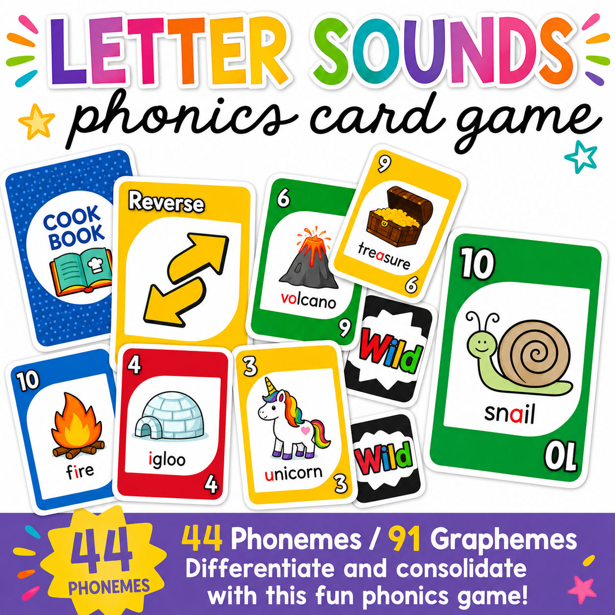 Phonics Letter Sounds Game for Kindergarten | Fun Decoding & Early Reading Activity