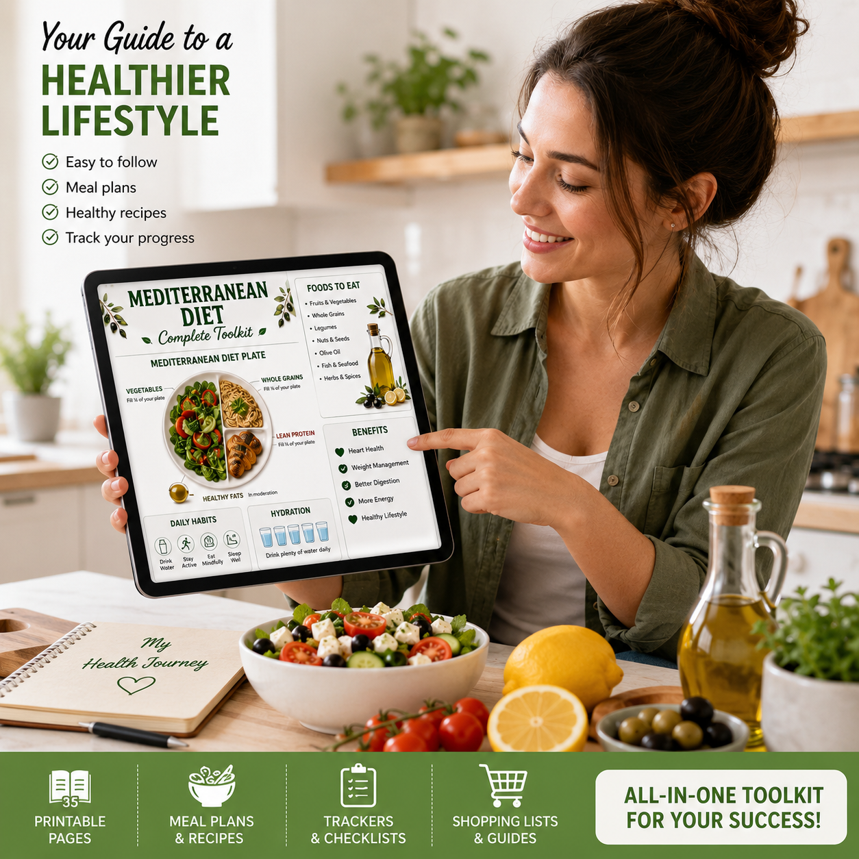 Mediterranean Diet Printable Bundle