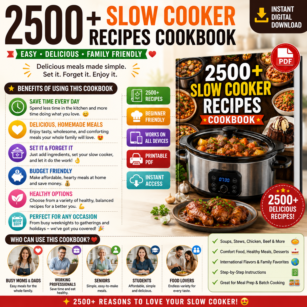 Slow Cooker Recipes Cookbook