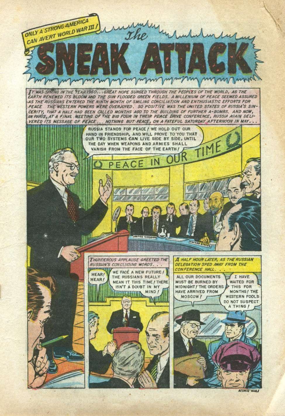 Atomic War, No 1. Preview Page.