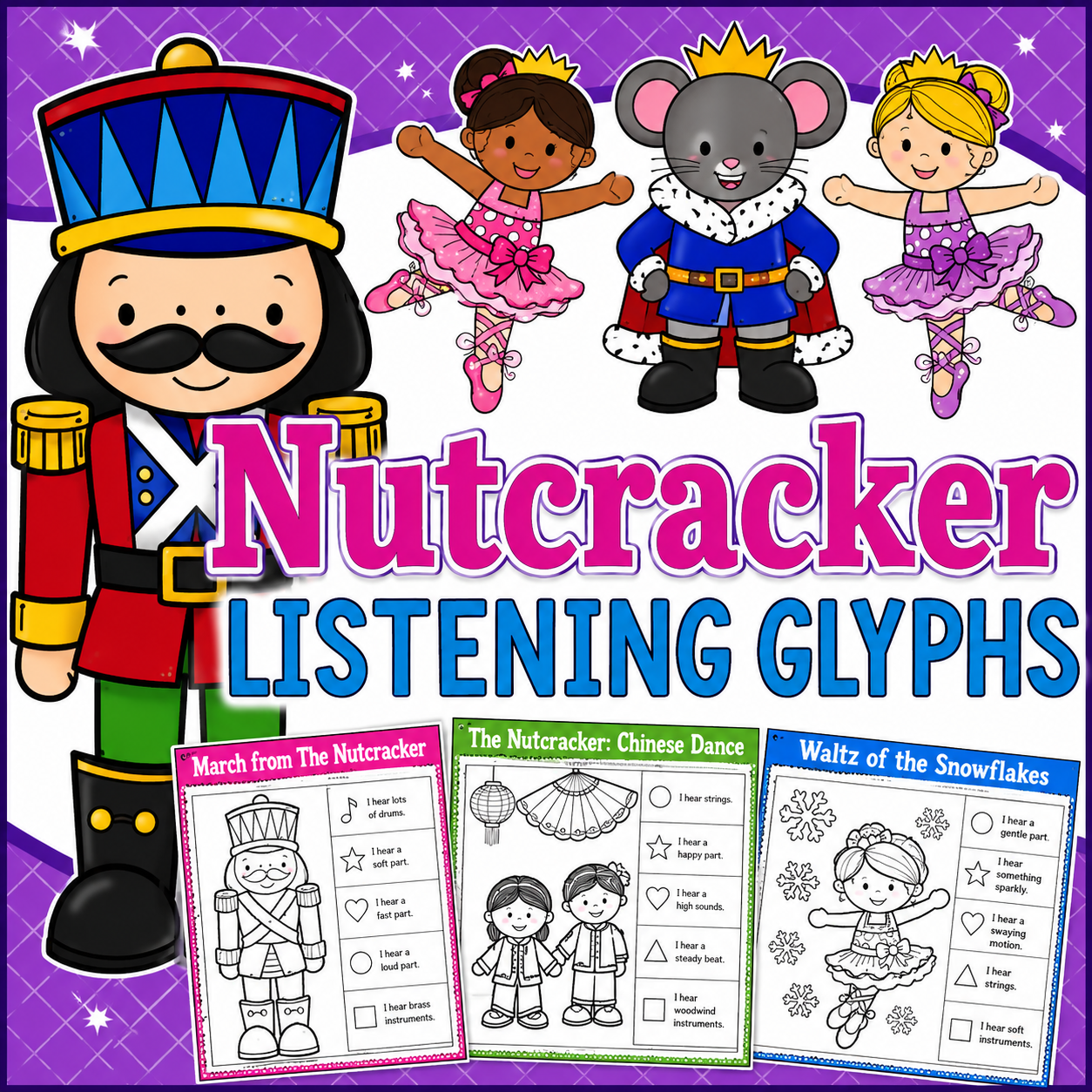 Nutcracker Listening Glyphs | Music Listening & Response Activities