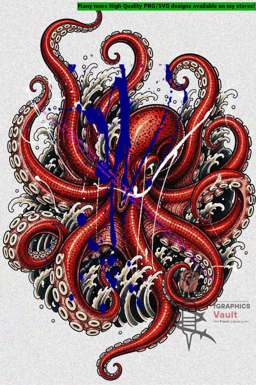 Japanese octopus flash pack volume 1 tattoo artwork preview
