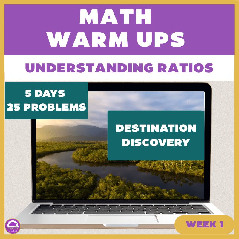 Understanding Ratios Warm Ups 6th Grade Math Bell Ringers Daily Review ...